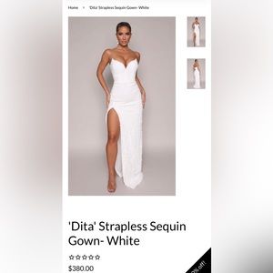 Beautiful white modaglamboutique.com gown